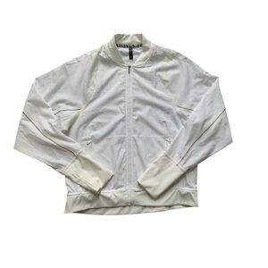 Saucony White Lightweight Zip Up Jacket M